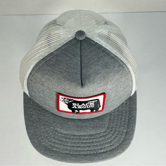 Vintage Angus Beef Farming Patch SnapBack Trucker Hat Cap Grey/ White One Size - Picture 5 of 11